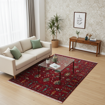 Handknuten Ariana Oriental Ziegler/Kazak rug from Orientmattor, 239 x 174 cm with intricate traditional patterns.