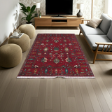 Handknuten Ariana Oriental Ziegler/Kazak rug, 239x174 cm, with intricate traditional patterns in warm colors.