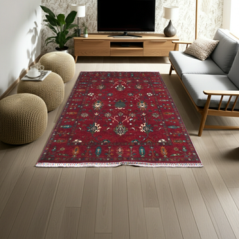 Handknuten Ariana Oriental Ziegler/Kazak rug, 239x174 cm, with intricate traditional patterns in warm colors.