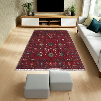 Handwoven Ariana Oriental Ziegler/Kazak rug by Orientmattor, 239x174 cm with intricate traditional patterns.