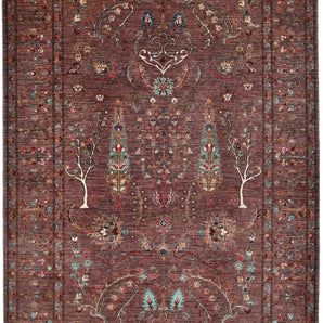 Handwoven Ariana Oriental Ziegler/Kazak rug from Orientmattor, 240x183 cm with intricate traditional design.