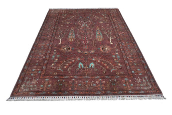 Orientmattor Ariana Oriental handwoven Ziegler/Kazak rug, 240 x 183 cm with intricate traditional patterns