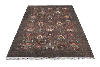 Orientmattor Handknuten Ariana Oriental Ziegler/Kazak rug, 242x180 cm, detailed traditional design on woven textile.