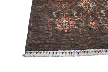 Handwoven Ariana Oriental Ziegler/Kazak rug, 242 x 180 cm, with intricate patterns and rich colors, by Orientmattor.