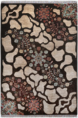 Handknuten Ariana Oriental Ziegler/Kazak rug in cream and red, 244 x 179 cm, detailed woven pattern from Orientmattor.