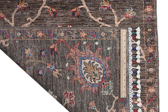 Handknuten Ariana Oriental Ziegler/Kazak rug, 244 x 82 cm, with intricate patterns and rich colors, crafted by Orientmattor.