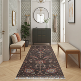 Handknuten Ariana Oriental Ziegler/Kazak rug, 244 x 82 cm, with intricate patterns and traditional craftsmanship.
