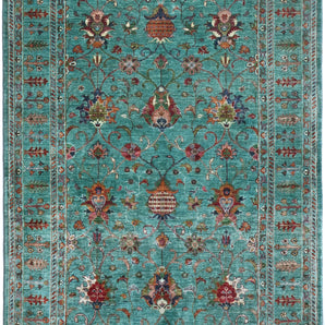 Handknuten Ariana Oriental Ziegler/Kazak rug in 253x174 cm with intricate patterns and rich colors from Orientmattor.