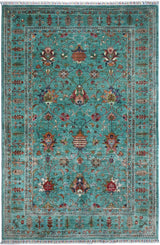 Handknuten Ariana Oriental Ziegler/Kazak rug in 253x174 cm with intricate patterns and rich colors from Orientmattor.