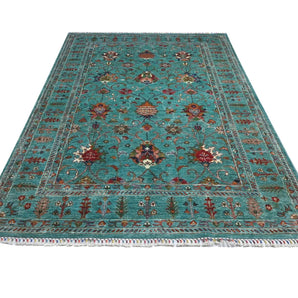 Handwoven Ariana Oriental Ziegler/Kazak rug by Orientmattor, 253 x 174 cm, featuring traditional patterns and rich colors.