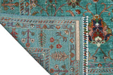 Handwoven Ariana Oriental Ziegler/Kazak rug, 253x174 cm with intricate patterns, from Orientmattor.
