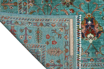 Handwoven Ariana Oriental Ziegler/Kazak rug, 253x174 cm with intricate patterns, from Orientmattor.