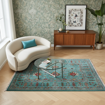 Handwoven Ariana Oriental Ziegler/Kazak rug, 253x174 cm, with intricate traditional patterns from Orientmattor.