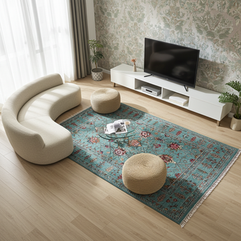 Handwoven Ariana Oriental Ziegler/Kazak rug from Orientmattor, 253 x 174 cm with intricate patterns and rich colors.