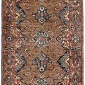Handwoven Ariana Oriental Ziegler/Kazak rug, 253x81 cm, featuring intricate patterns and traditional craftsmanship by Orientmattor.