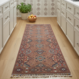 Handwoven Ariana Oriental Ziegler/Kazak rug from Orientmattor, 253 x 81 cm, showcasing intricate geometric patterns and rich textures.