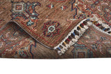 Handknuten Ariana Oriental Ziegler/Kazak rug, 253x83 cm, with intricate patterns and vibrant colors, woven by Orientmattor.
