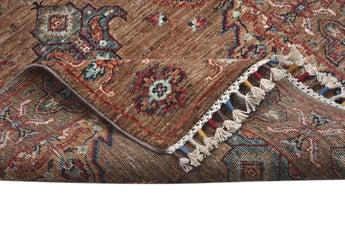 Handknuten Ariana Oriental Ziegler/Kazak rug, 253x83 cm, with intricate patterns and vibrant colors, woven by Orientmattor.