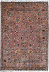 Handknuten Ariana Oriental Ziegler/Kazak rug in warm tones, measuring 258x171 cm, from Orientmattor, detailed woven pattern.
