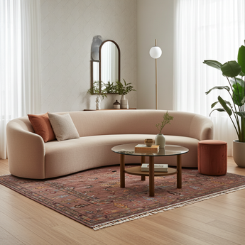 Handknuten Ariana Oriental Ziegler/Kazak rug by Orientmattor, 258x171 cm with intricate traditional patterns.