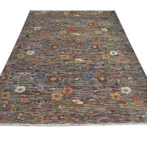 Handwoven Ariana Oriental Ziegler/Kazak rug in cream and red, size 269x177 cm, crafted by Orientmattor.