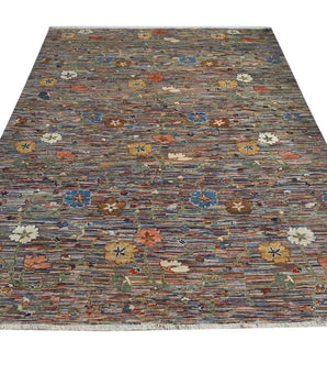 Handwoven Ariana Oriental Ziegler/Kazak rug in cream and red, size 269x177 cm, crafted by Orientmattor.