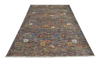 Handwoven Ariana Oriental Ziegler/Kazak rug in cream and red, size 269x177 cm, crafted by Orientmattor.
