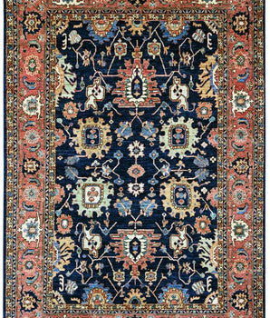 Handknuten Ariana Oriental Ziegler/Kazak rug, 271x185 cm, featuring intricate traditional patterns and vibrant colors.