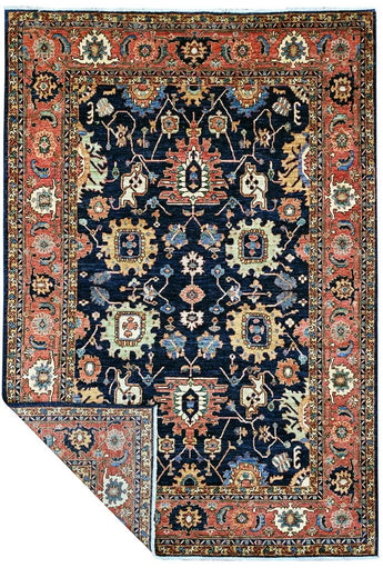 Handknuten Ariana Oriental Ziegler/Kazak rug, 271x185 cm, with intricate patterns in warm colors, by Orientmattor.