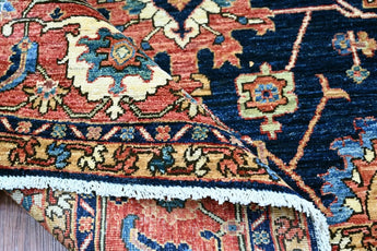 Handwoven Ariana Oriental Ziegler/Kazak rug by Orientmattor, 271x185 cm, featuring traditional geometric patterns and rich colors.