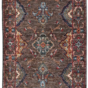 Handwoven Ariana Oriental Ziegler/Kazak rug by Orientmattor, 275x81 cm, featuring intricate traditional patterns.
