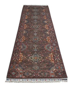 Handwoven Ariana Oriental Ziegler/Kazak rug from Orientmattor, 275x81 cm, showcasing intricate patterns and rich colors.