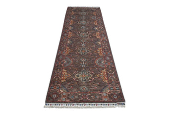 Handwoven Ariana Oriental Ziegler/Kazak rug from Orientmattor, 275x81 cm, showcasing intricate patterns and rich colors.
