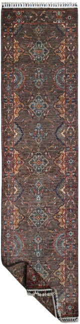 Handwoven Ariana Oriental Ziegler/Kazak rug, 275x81 cm, with intricate patterns and rich colors, by Orientmattor.