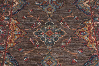 Orientmattor Handknuten Ariana Oriental Ziegler/Kazak rug, 275x81 cm, with intricate traditional patterns.