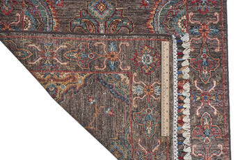 Handwoven Ariana Oriental Ziegler/Kazak rug by Orientmattor, 275x81 cm with intricate traditional patterns.