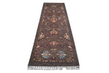 Handwoven Ariana Oriental Ziegler/Kazak rug by Orientmattor, 275 x 83 cm, featuring intricate traditional patterns.