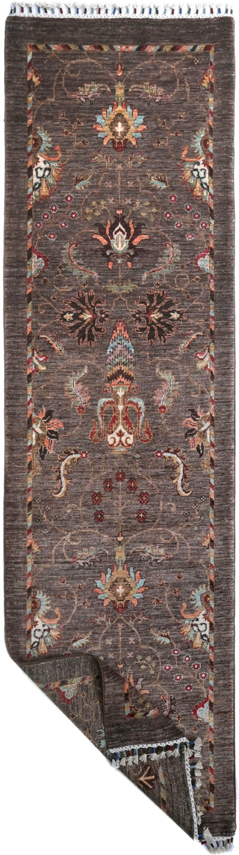 Handwoven Ariana Oriental Ziegler/Kazak rug, 275x83 cm, featuring intricate patterns and rich colors from Orientmattor.