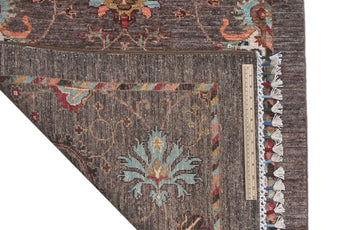 Handwoven Ariana Oriental Ziegler/Kazak rug by Orientmattor, 275 x 83 cm with intricate patterns and rich colors.
