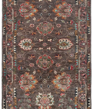 Handwoven Ariana Oriental Ziegler/Kazak rug in natural colors, measuring 283 x 85 cm, from Orientmattor.