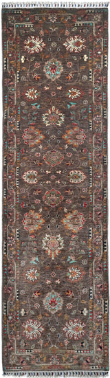Handwoven Ariana Oriental Ziegler/Kazak rug in natural colors, measuring 283 x 85 cm, from Orientmattor.