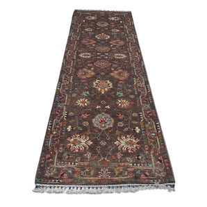 Handwoven Ariana Oriental rug from Orientmattor, Ziegler/Kazak style, 283 x 85 cm with intricate patterns and rich colors.