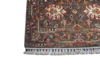 Handwoven Ariana Oriental rug in Ziegler/Kazak style, 283x85 cm, with intricate patterns and warm colors from Orientmattor.