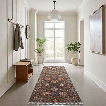 Handwoven Ariana Oriental rug in Ziegler/Kazak style, 283x85 cm, featuring intricate patterns and rich colors from Orientmattor.