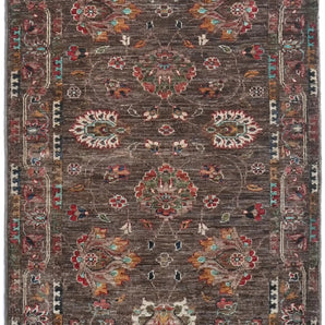 Handwoven Ariana Oriental Ziegler/Kazak rug, 283x89 cm, with intricate patterns and vibrant colors, by Orientmattor.