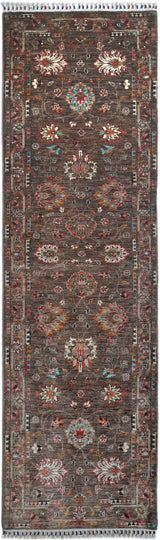 Handwoven Ariana Oriental Ziegler/Kazak rug, 283x89 cm, with intricate patterns and vibrant colors, by Orientmattor.