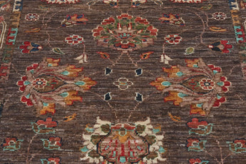 Handknuten Ariana Oriental Ziegler/Kazak rug from Orientmattor, 283 x 89 cm, featuring intricate patterns and rich colors.