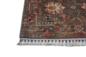 Handwoven Ariana Oriental Ziegler/Kazak rug, 283 x 89 cm, with intricate patterns and warm colors from Orientmattor.