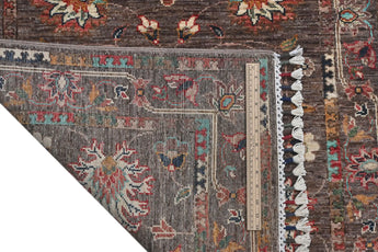 Handknuten Ariana Oriental Ziegler/Kazak rug from Orientmattor, 283 x 89 cm with intricate traditional patterns.