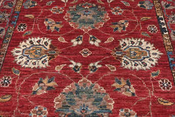 Handwoven Ariana Oriental Ziegler/Kazak rug in 288x80 cm with intricate patterns, crafted by Orientmattor.